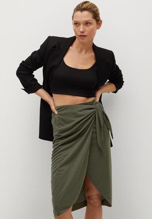 MANGO - Skirt liria - khaki