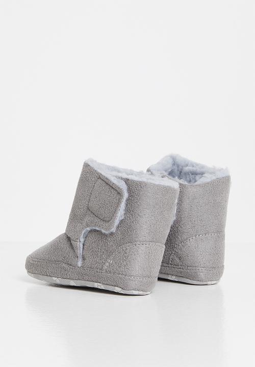 Pop Candy - Baby snuggle booties - grey