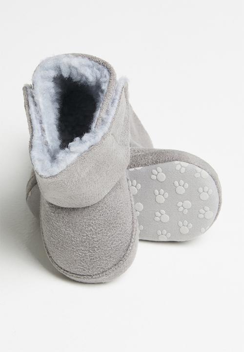 Pop Candy - Baby snuggle booties - grey