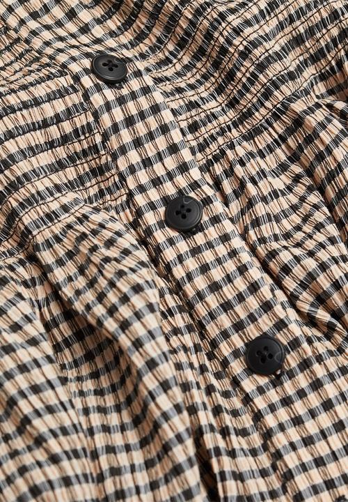 MANGO - Skirt sonia - black & neutral