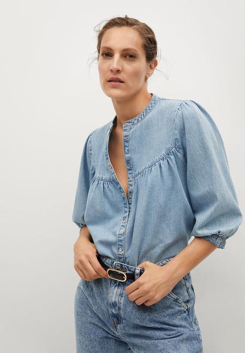 MANGO - Shirt paris - blue