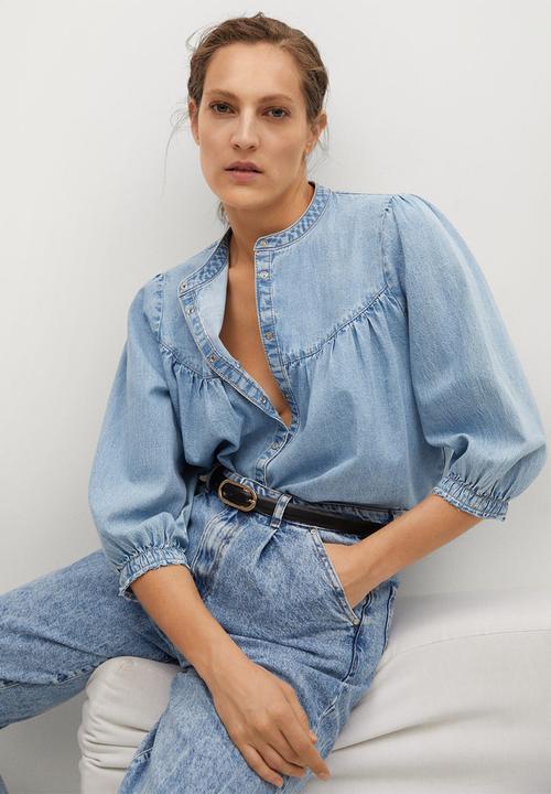 MANGO - Shirt paris - blue