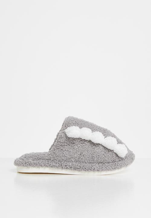 Pop Candy - Boys dino slippers - grey