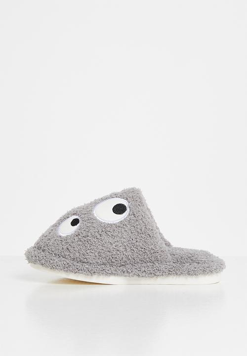 Pop Candy - Boys dino slippers - grey