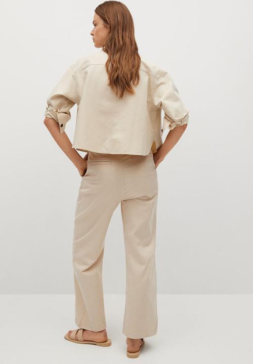 MANGO - Shirt leandra - brown