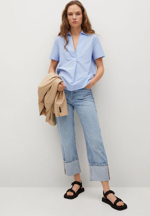 MANGO - Shirt lluna - blue