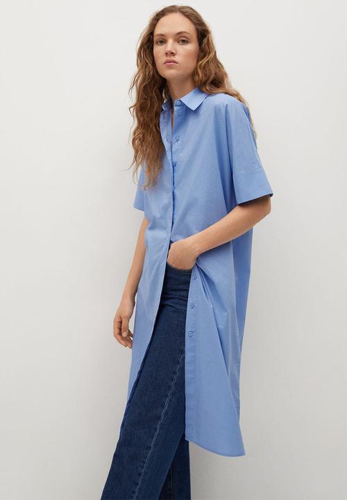 MANGO - Dress rex - blue