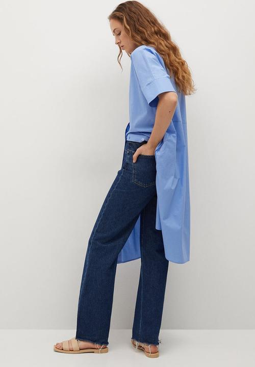 MANGO - Dress rex - blue