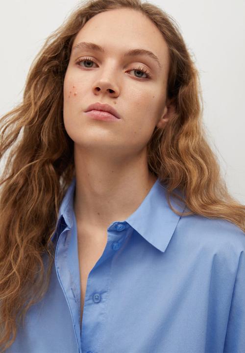 MANGO - Dress rex - blue