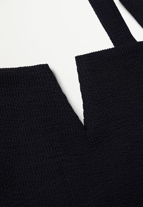 MANGO - Swimsuit panama - black