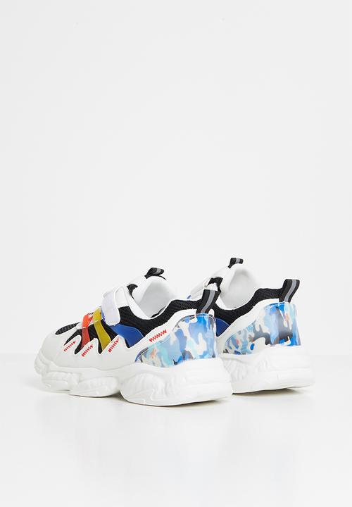 Pop Candy - Boys colour block sneaker - white