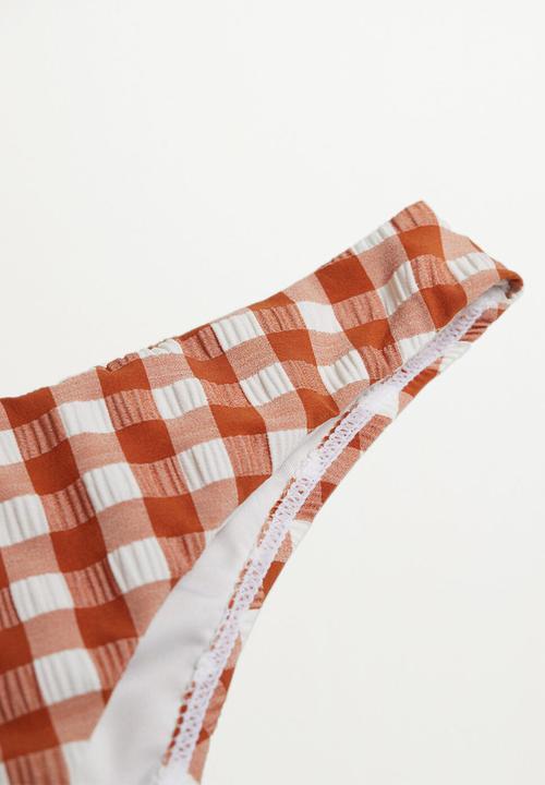 MANGO - Bikini bottom mire - rust & white