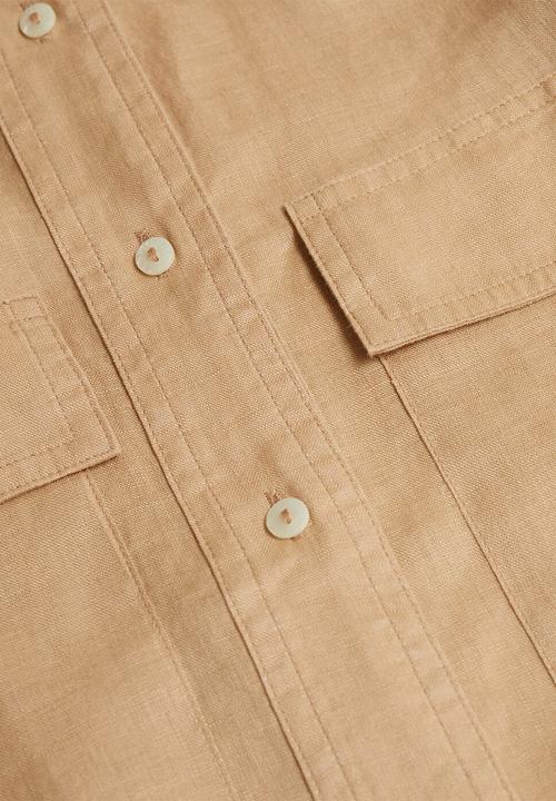 MANGO - Dress elea - beige