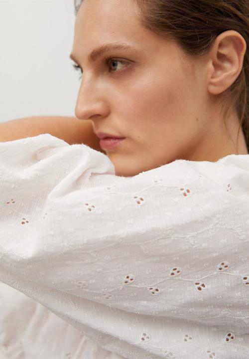 MANGO - Blouse brisbain - white