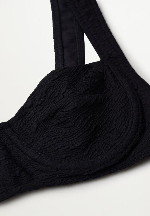 MANGO - Bikini Top bora - black