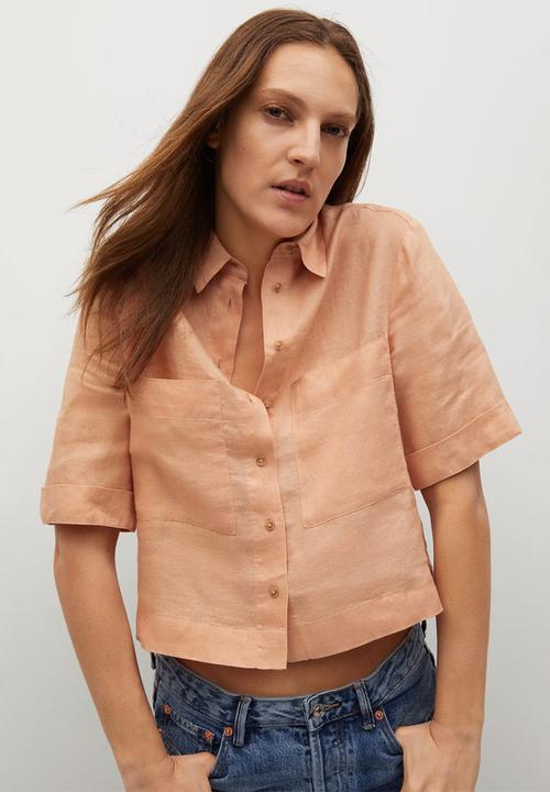 MANGO - Shirt jeni - orange