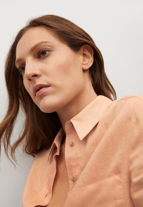 MANGO - Shirt jeni - orange