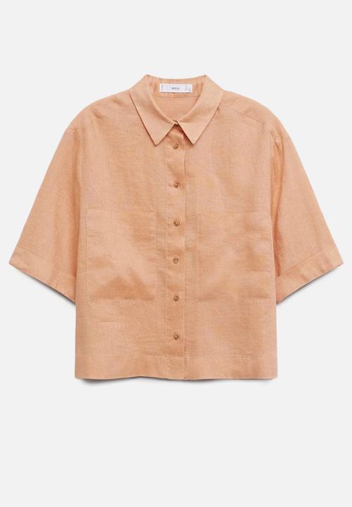 MANGO - Shirt jeni - orange