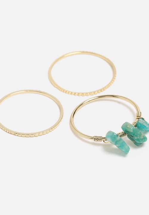 Orelia - 3 Row Chip Ring