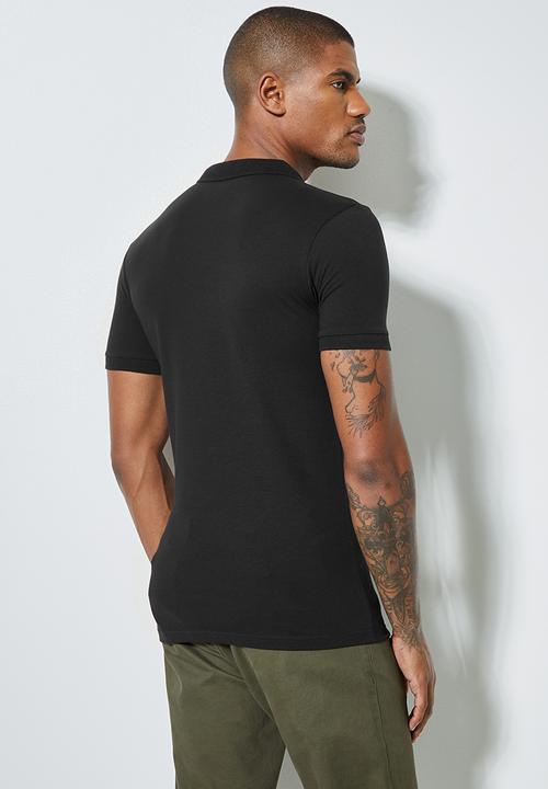 Superbalist - Rico muscle fit golfer - black 