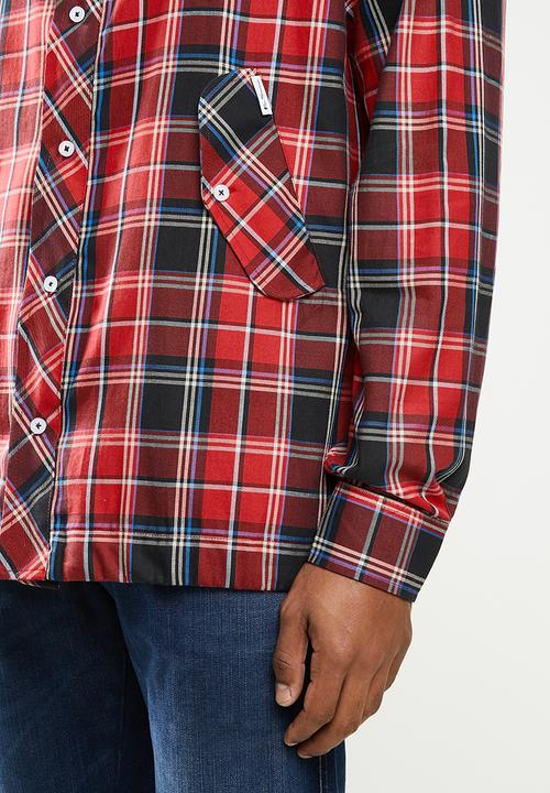 Ben Sherman - Shirt hoody - red