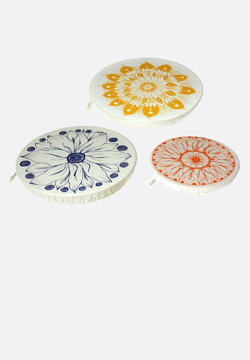 Halo Dish Covers - Dish and bowl cover set of 6- edible flowers