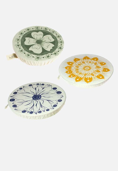 Halo Dish Covers - Dish and bowl cover set of 6- edible flowers