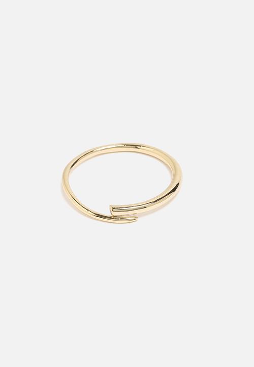 Orelia - Clean Wrap & Stone Ring