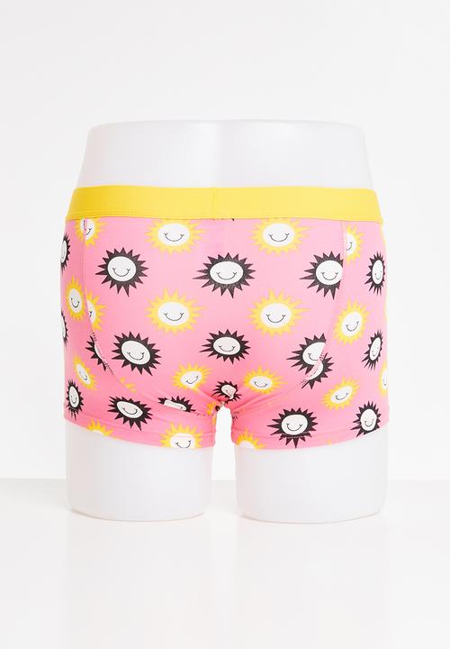Happy Socks - Sunny smile trunk - pink