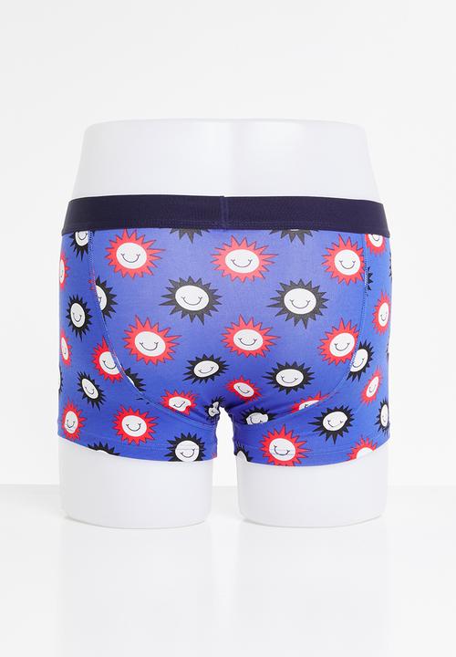 Happy Socks - Sunny smile trunk - blue