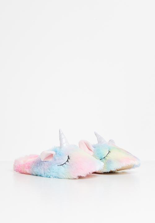 Rebel Republic - Girls unicorn slippers - multi 