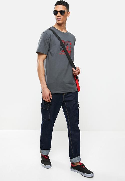 DC - Splatter tee - charcoal