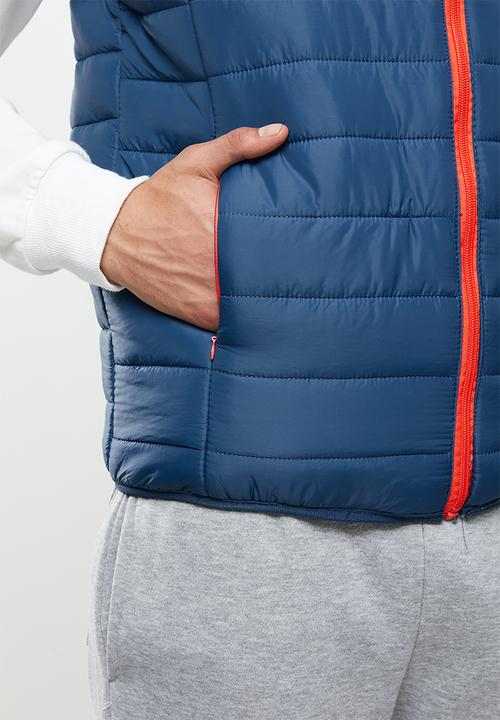 Lonsdale - Sleeveless puffer jacket - blue