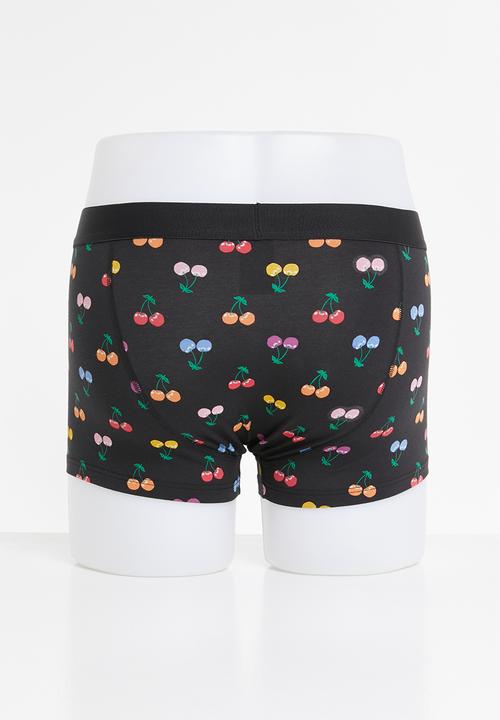 Happy Socks - 2-Pack cherry trunks - black