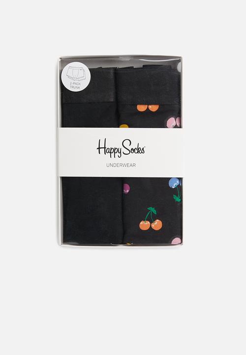 Happy Socks - 2-Pack cherry trunks - black