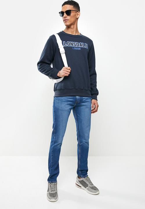 Lonsdale - Fleece sweater - navy
