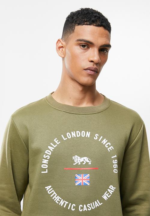 Lonsdale - Fleece sweater - olive