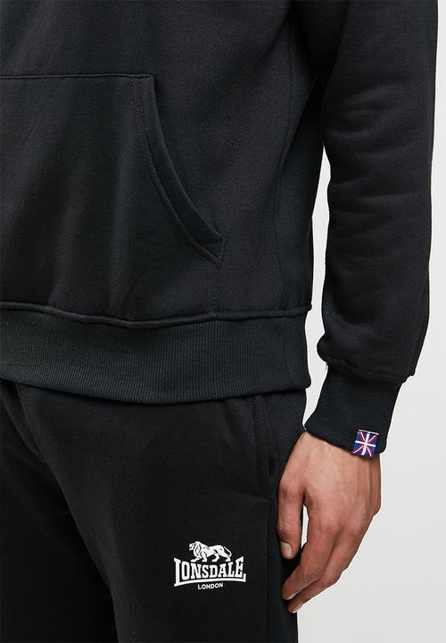 Lonsdale - Fleece hoodie sweater - black