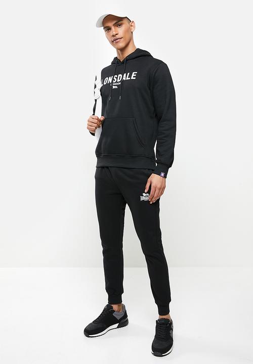 Lonsdale - Fleece hoodie sweater - black