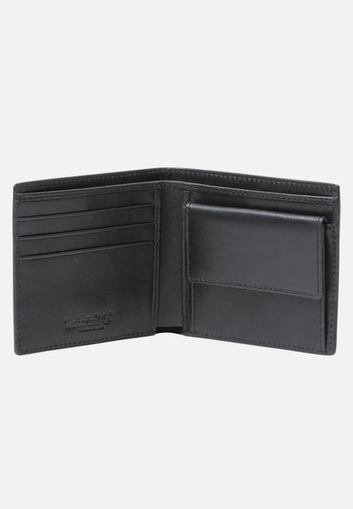 Timberland - Black bifold wallet with coin - black