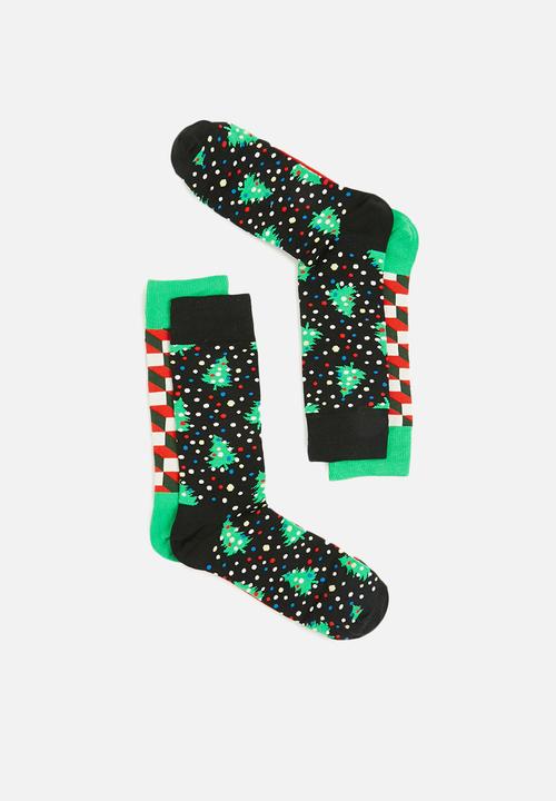 Happy Socks - 2-Pack holiday socks gift set - multi
