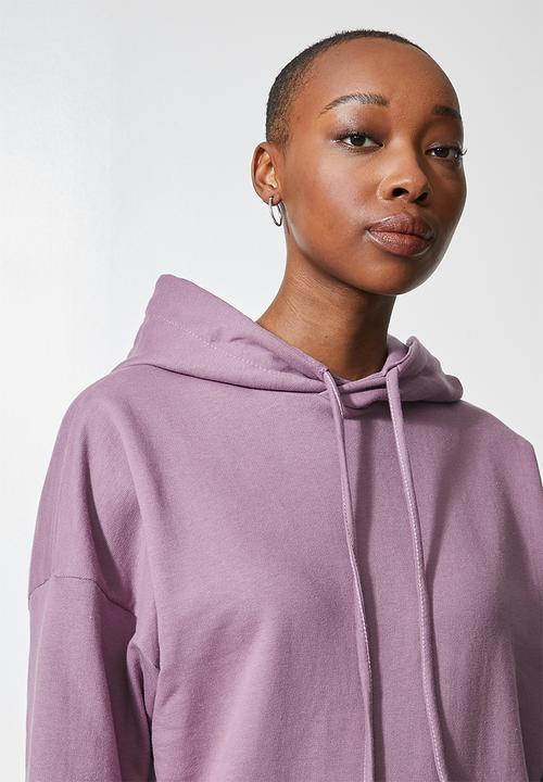 Superbalist - Longline hoodie - mauve