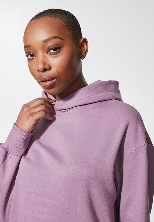 Superbalist - Crop hoodie - mauve