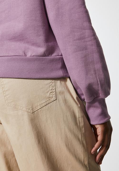 Superbalist - Crop hoodie - mauve