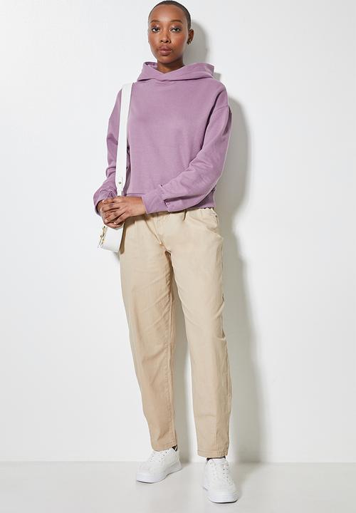 Superbalist - Crop hoodie - mauve