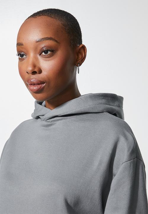 Superbalist - Crop hoodie - grey 