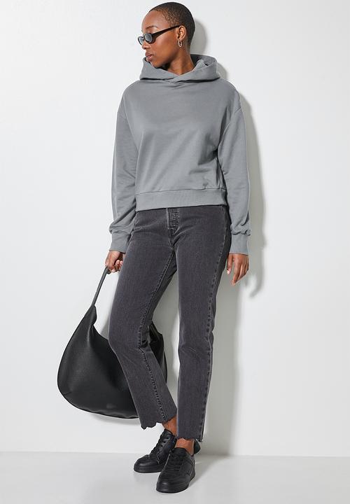Superbalist - Crop hoodie - grey 