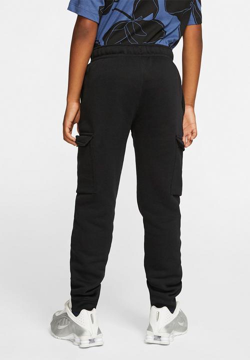 Nike - B nsw club cargo pant - black & white