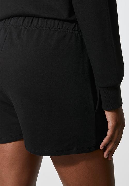 Superbalist - 2 pack jogger shorts - black & grey 