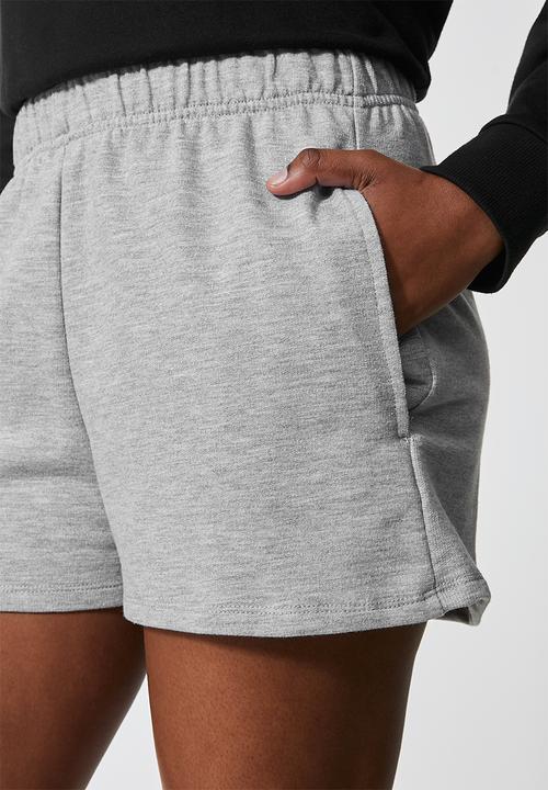 Superbalist - 2 pack jogger shorts - black & grey 